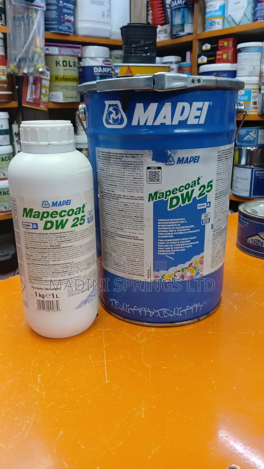 Mapei Mapecoat Dw 25(Food Grade Wp Coating for Concrete Surfaces)