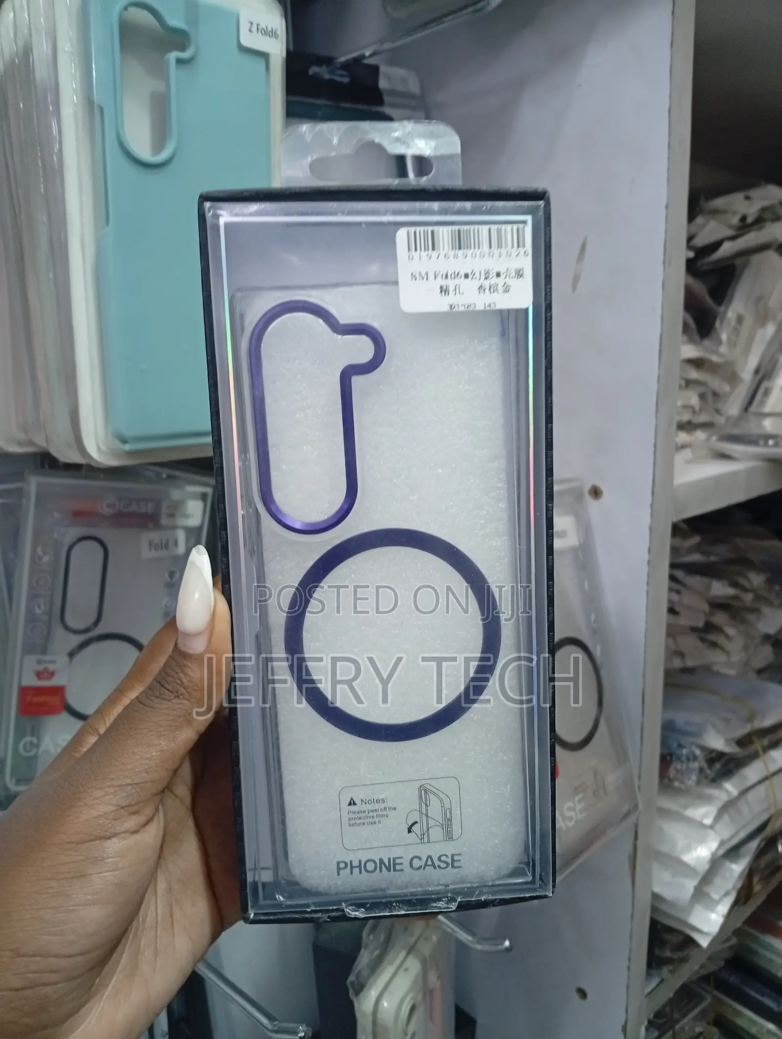 Jikio Samsung Galaxy Z Fold 6 Transparent Slim Case