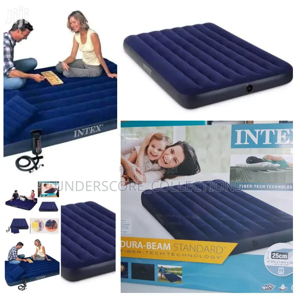 Intex Inflatable Mattress With Pump as Shown in the Picture*