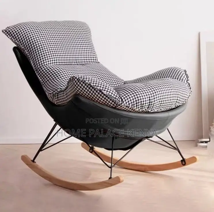 Rocking Chair:Metal Frame Casual Rocking Chair