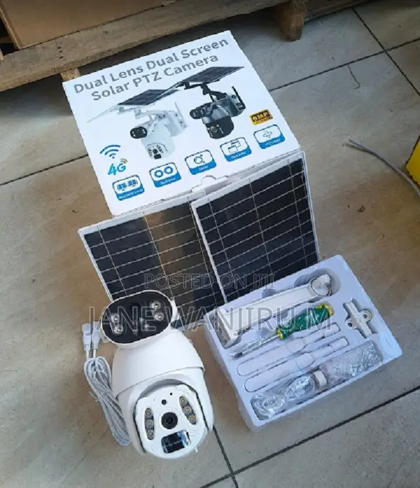 4g Solar PTZ Camera – Dual Lens Hd Security