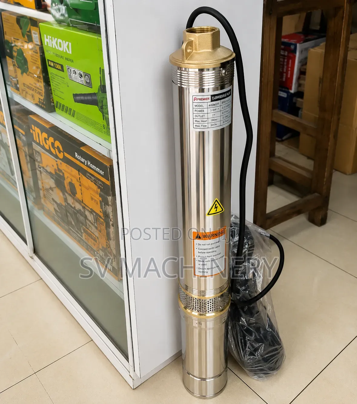 Heavy Duty 1hp Premier Submersible Water Pump