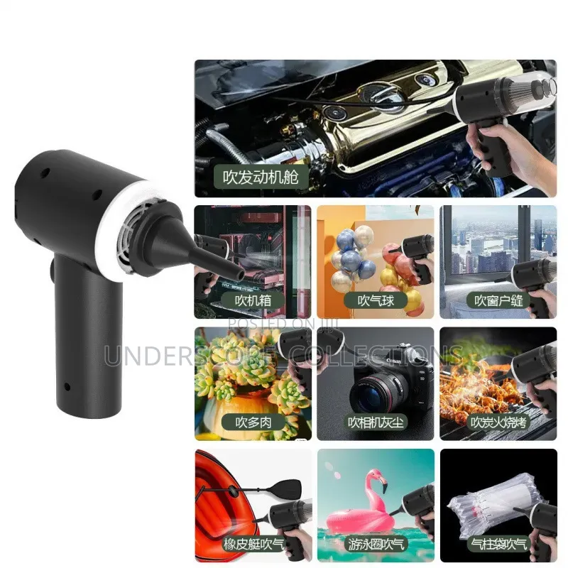 Rechargable 2in1 Vacuum Cleaner (3800pa Suction Only + Led Light)