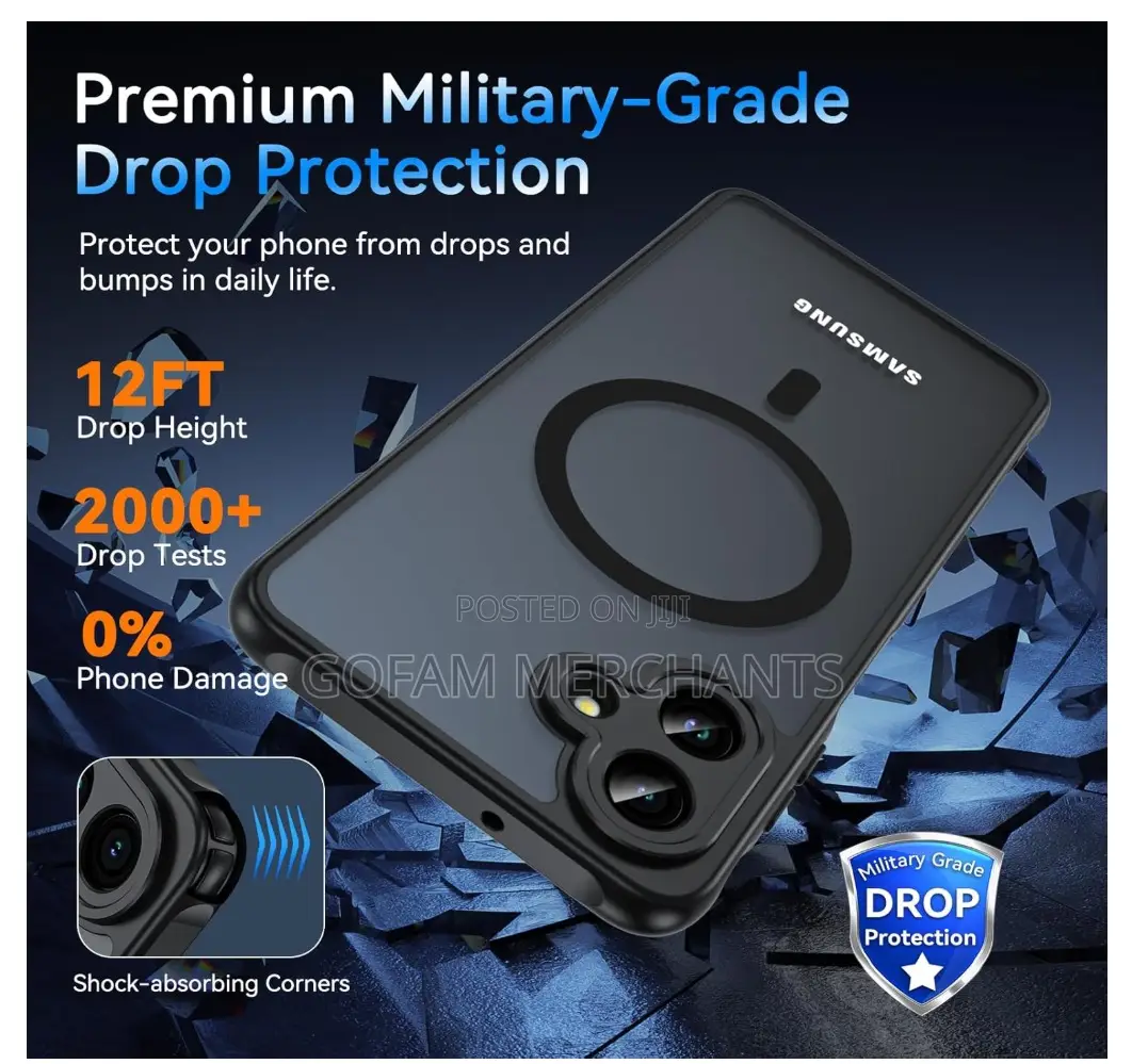 Galaxy A07 Magnetic Charging Case - Black, Electroplated