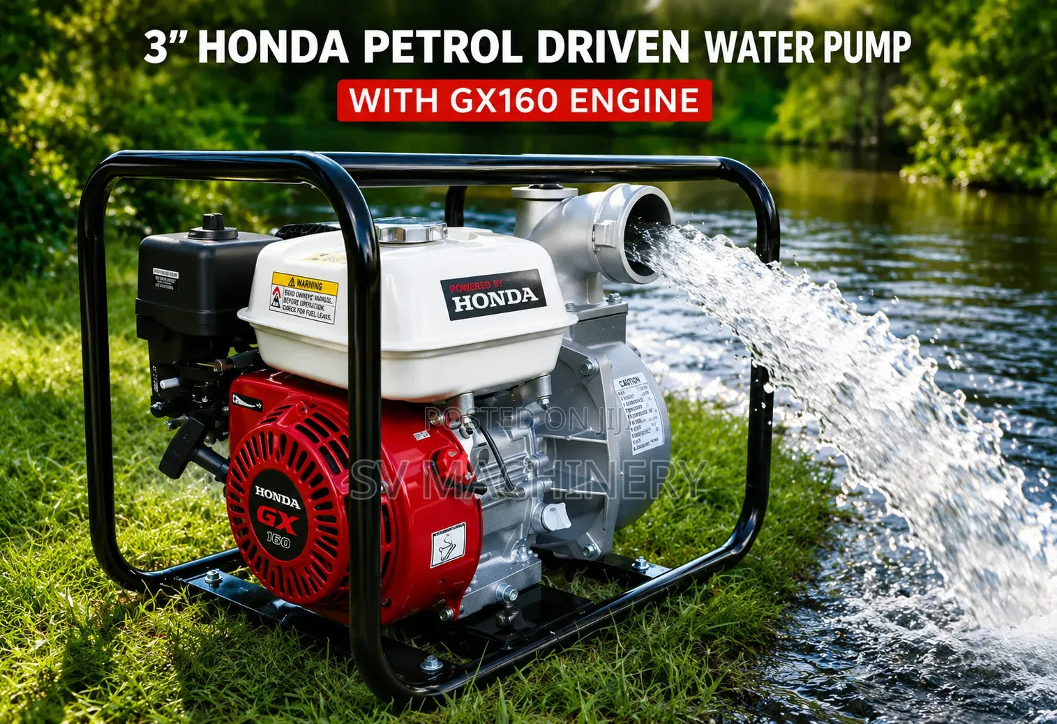 Heavy Duty 3" Honda Petrol Water Pump (Gx 160)