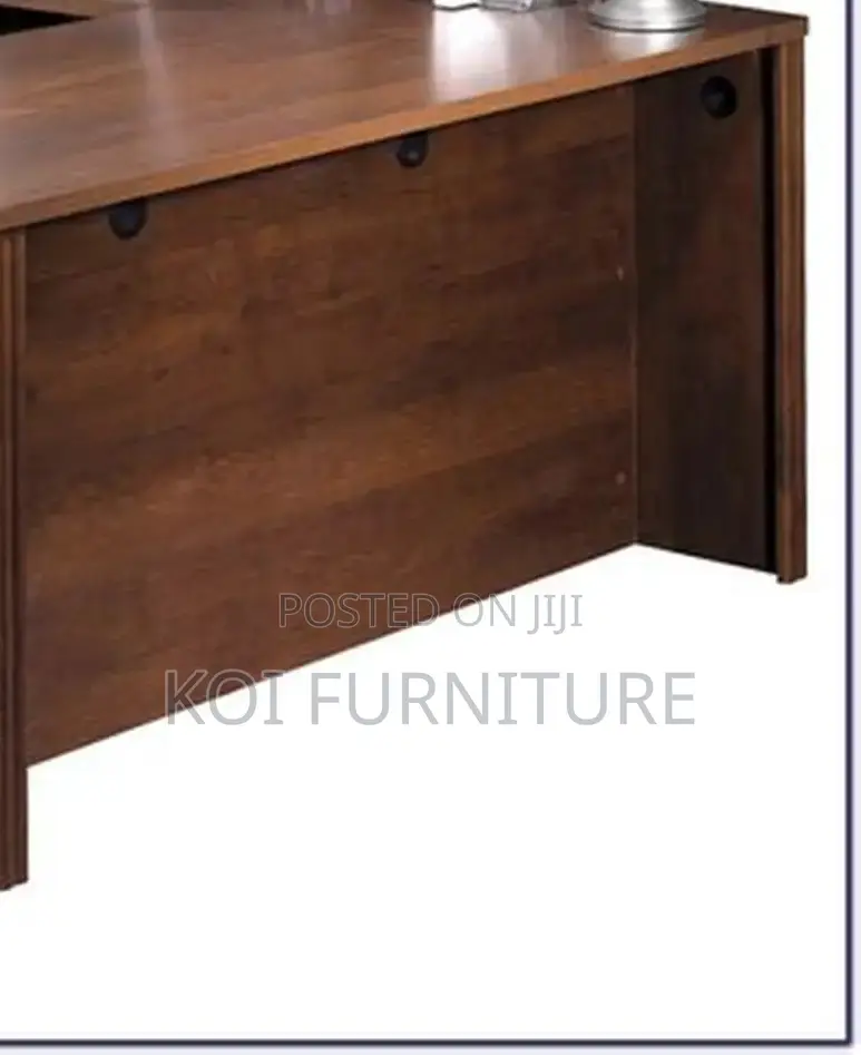 Office Desk; Curved Modern Professional Office Workspace Desk