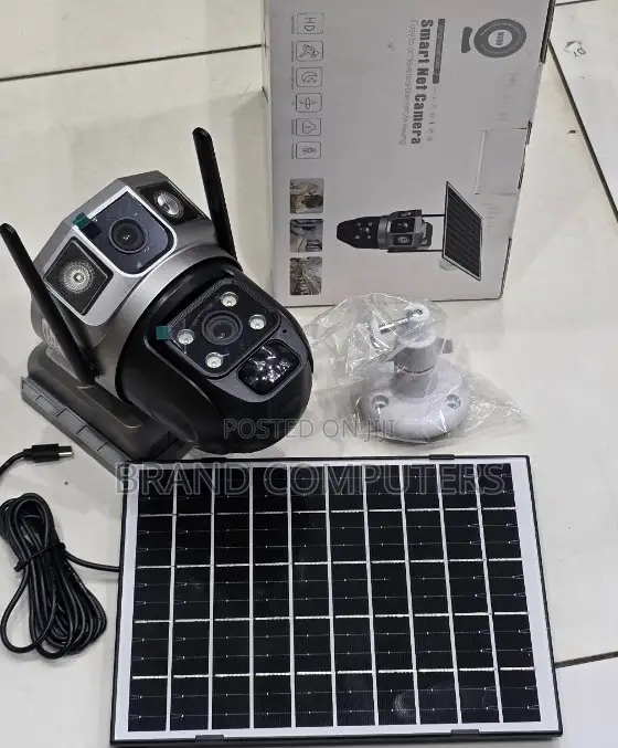 Solar Powered Dual Lens 4g CCTV Outdoor Wireless Camera