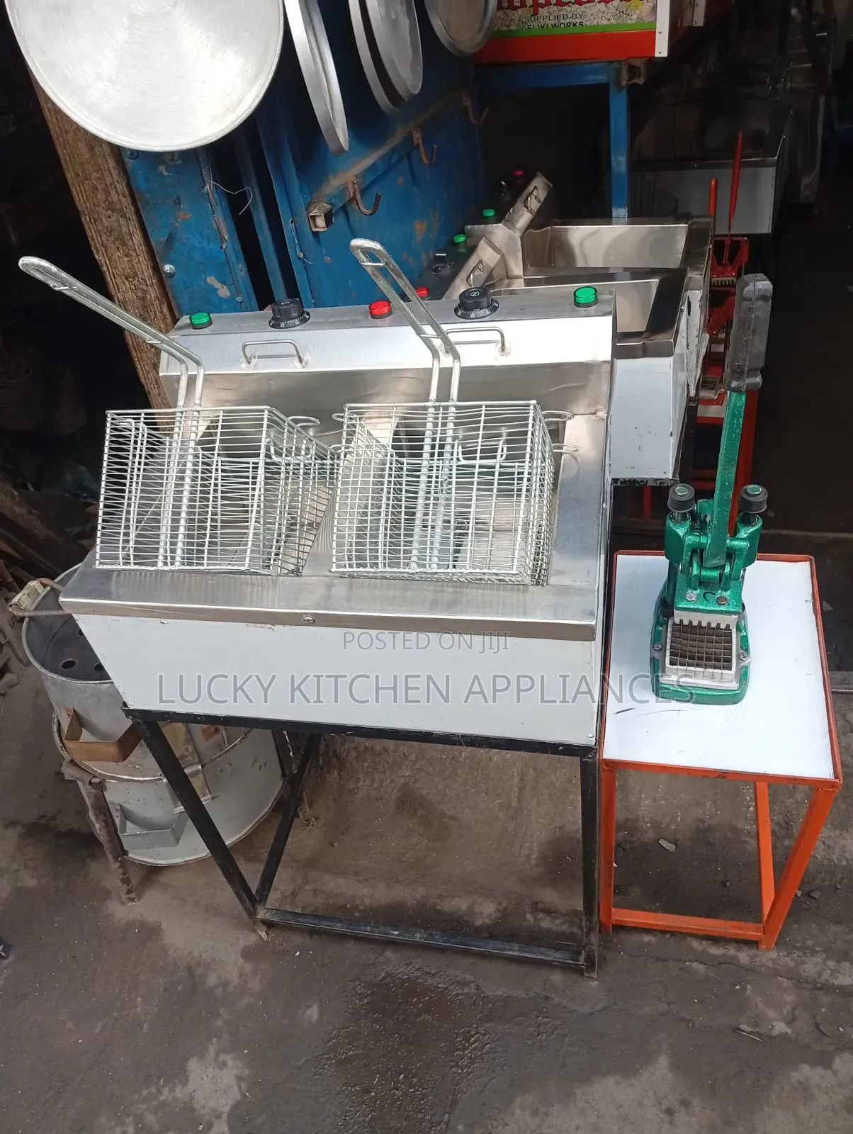 Quality Stainless Steel Double Deep Chips Fryer.