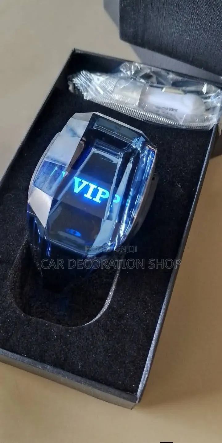 Colorless Led Glass Vip Illuminating Logo Gear Knob
