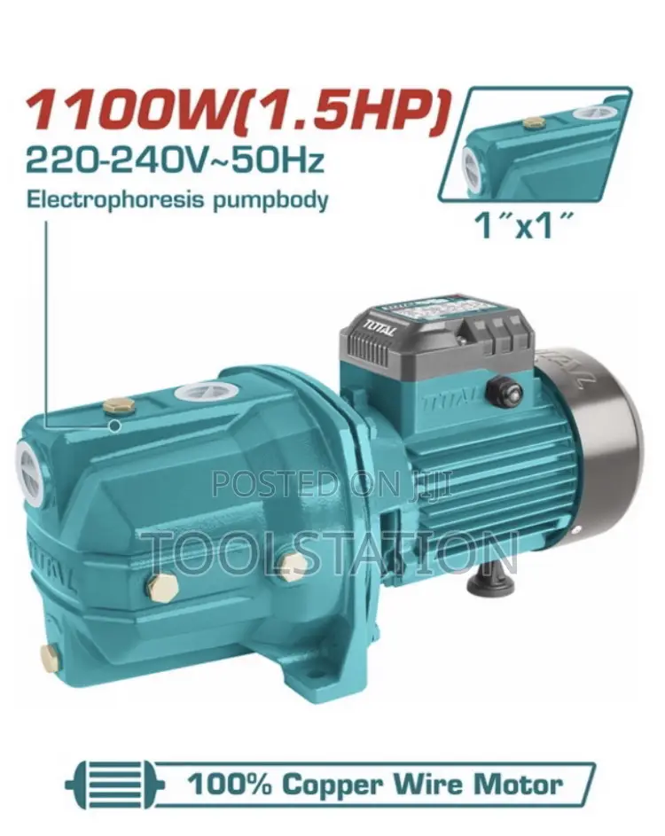 Water Pump Self-Priming Jet Pump 1100w(1.5hp) Max.Head:60m Twp311006