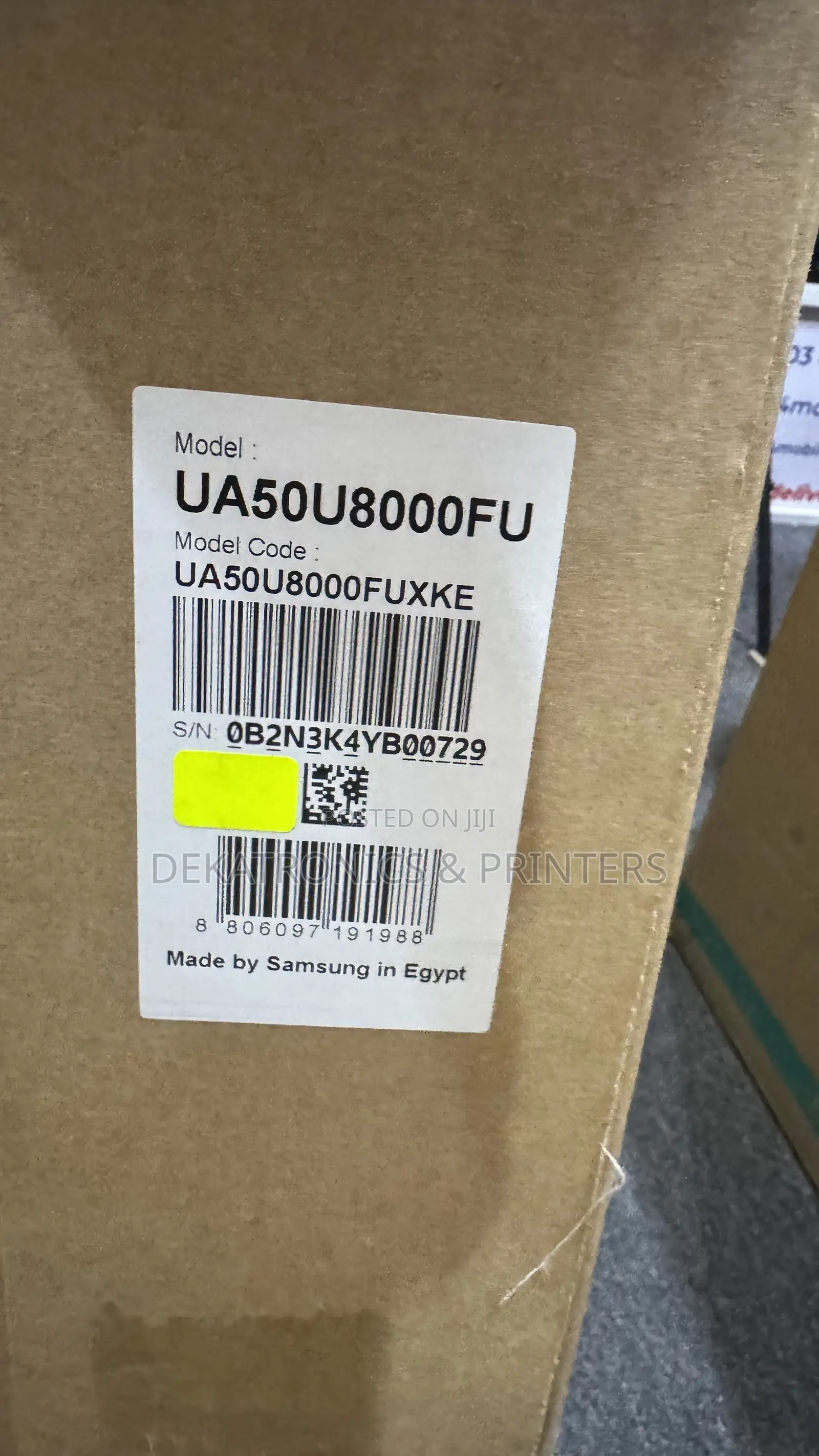 Samsung 50 Inch Crystal Uhd Tv 50u8000fu (2025 Model)