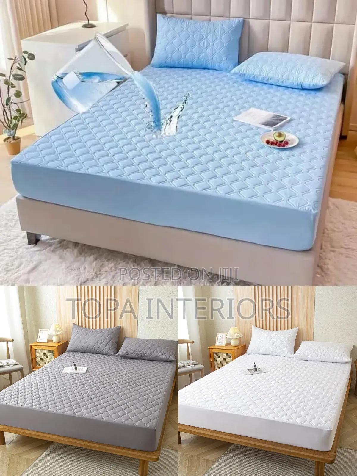 Removable Easy to Fit Quilted Fitted Waterproof Mattress Protectors