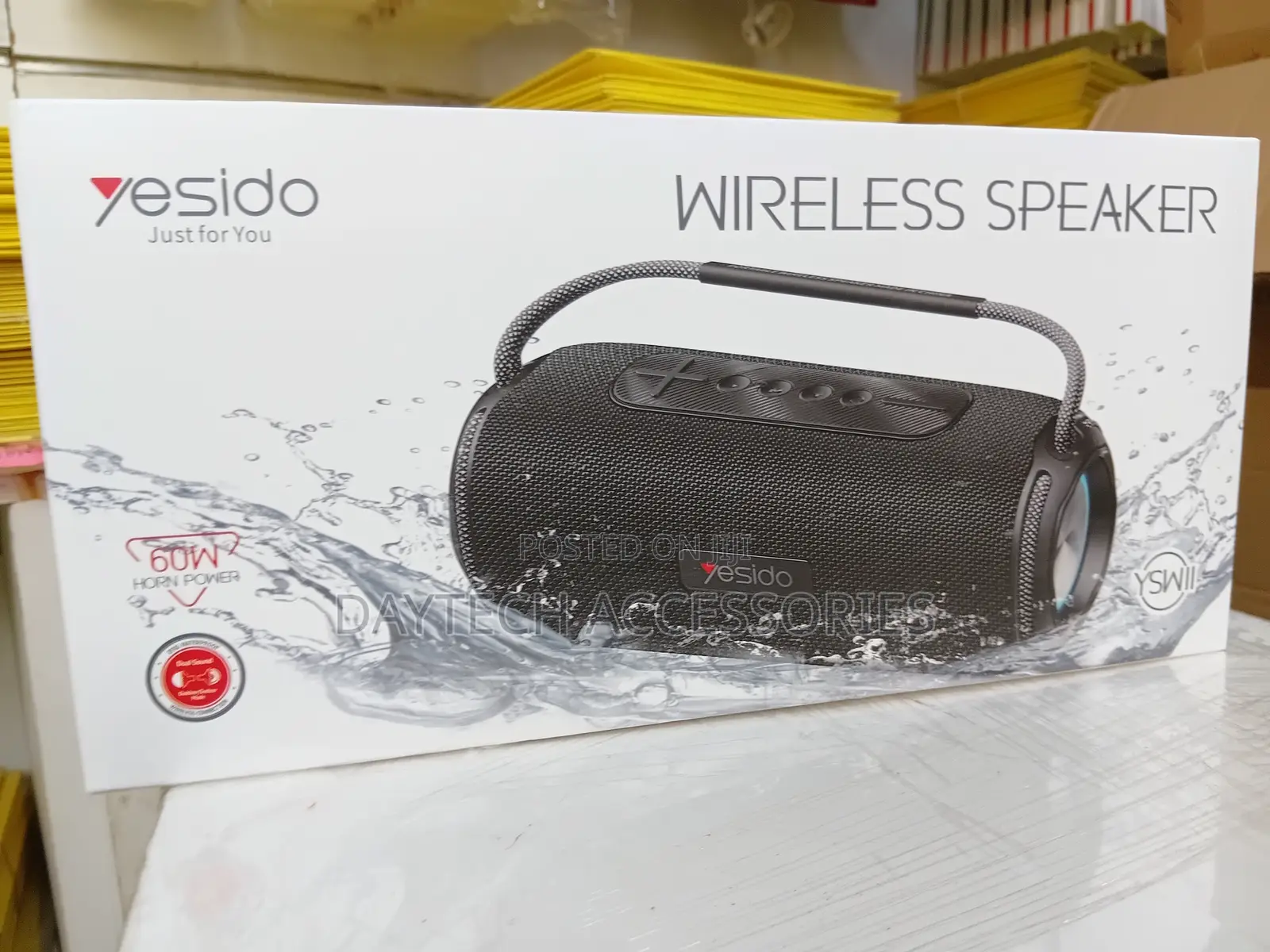 Yesido Ysw11 Portable Bluetooth Heavy Bass Bt Speaker - Black