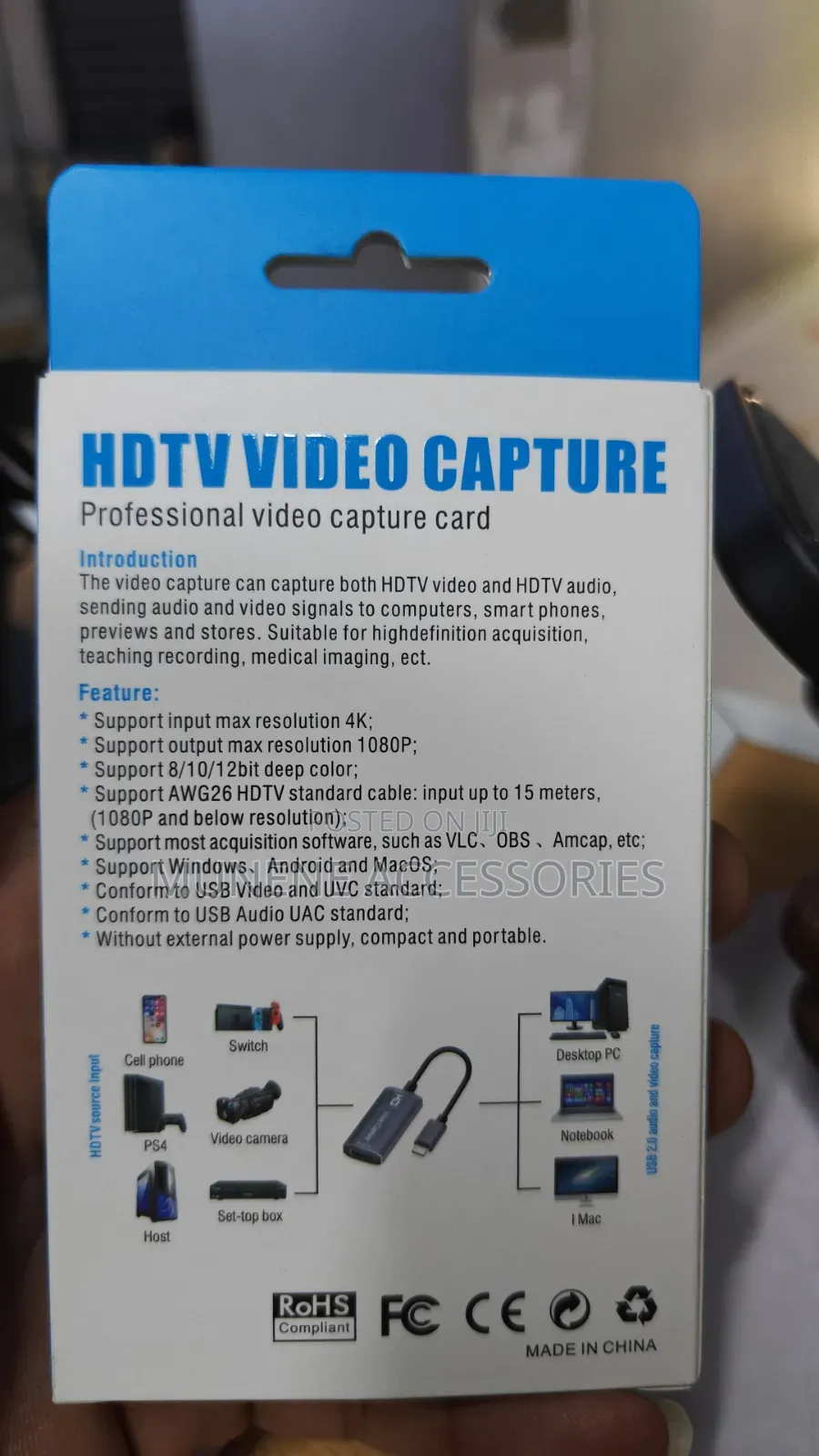 Usb-c Hdtv Usb Type C Hdmi Video Capture Card