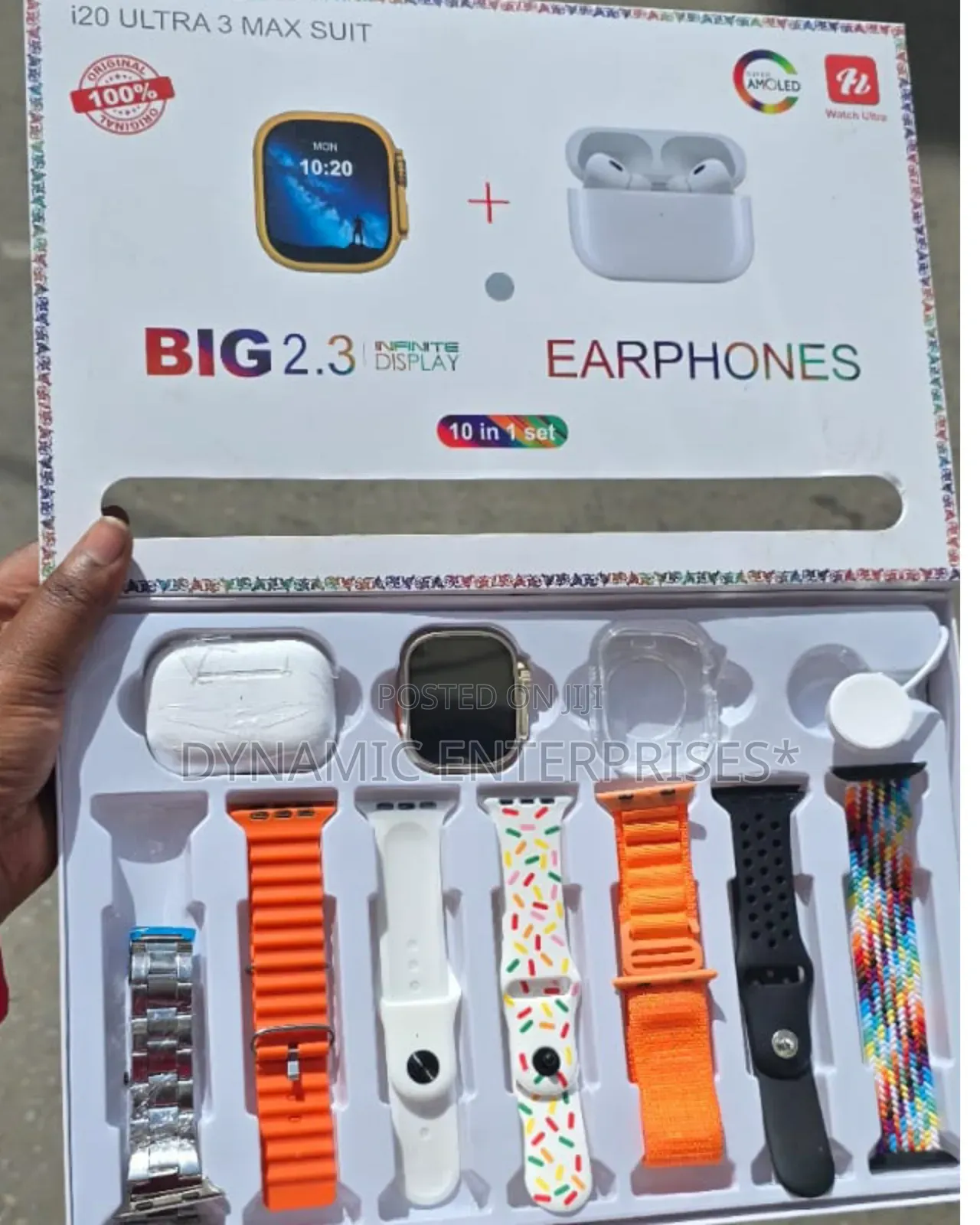 Smartwatch Watch I20 Ultra 
With Earpods and 7+1straps