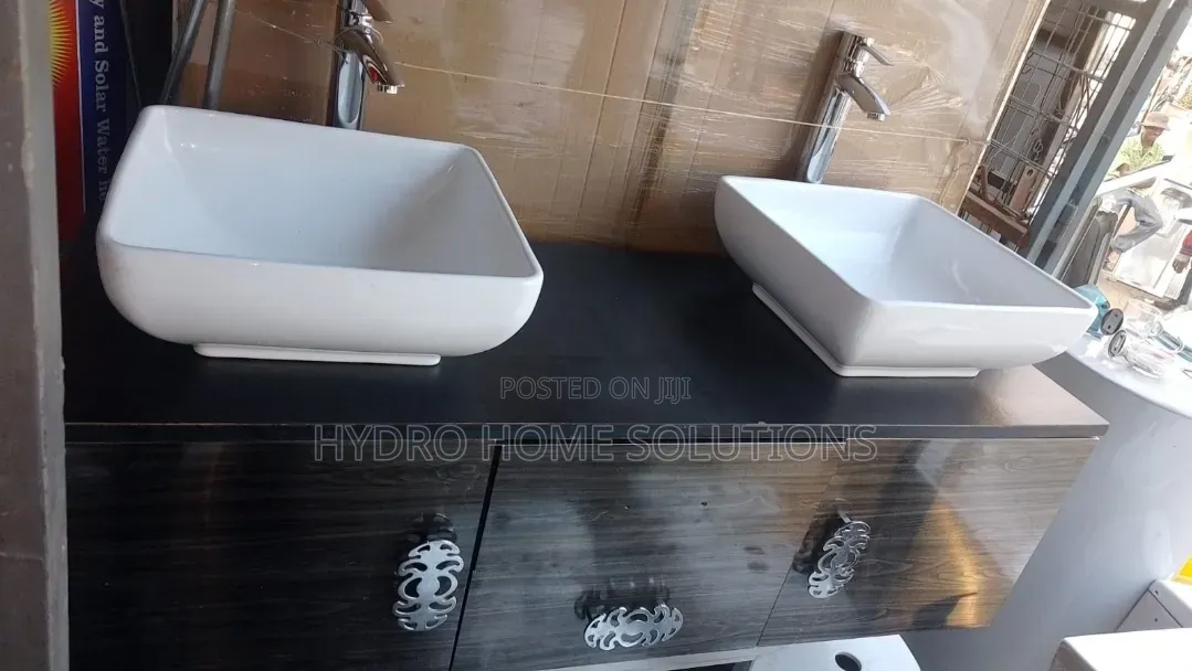 Modern Double Vanity Bathroom Set