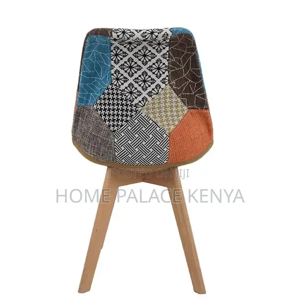 Dining Chair: Retro Patchwork Dining Chair Tulip Design