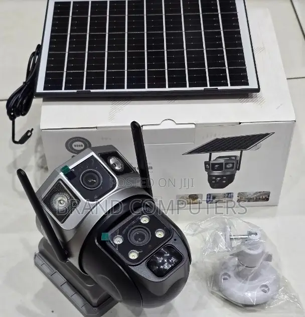 4g Dual Lens Solar Powered CCTV Outdoor Wireless Camera With Simcard