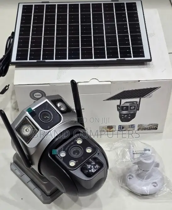Simcard 4g Wireless Outdoor Solar Camera With Dual Lens Camera