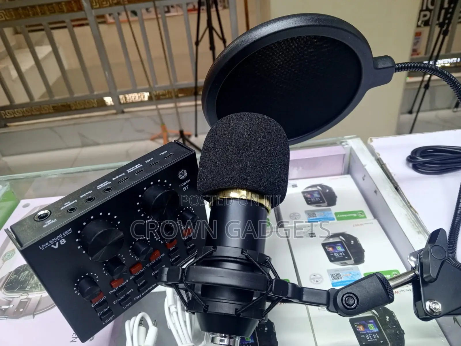 Bm-800 V8 Sound Card Microphone Kit for Gaming Streaming
