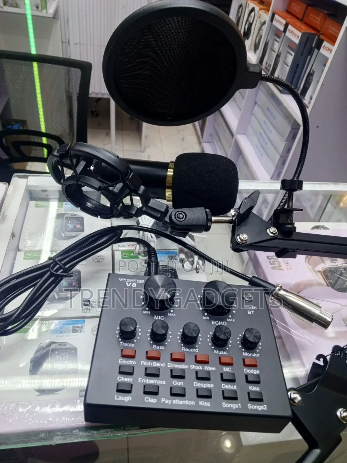 Professional Bm-800 Condenser Mic V8 Streaming Setup Kit