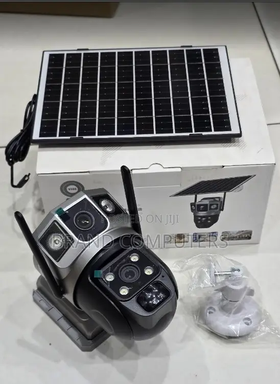 V380 CCTV 4g 4mp Solar Camera Sim Card Wireless With Dual Lens Cameras