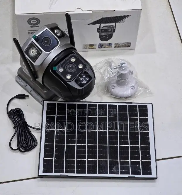 Simcard Wireless 4g Solar CCTV Camera With Dual Lens + Night Vision