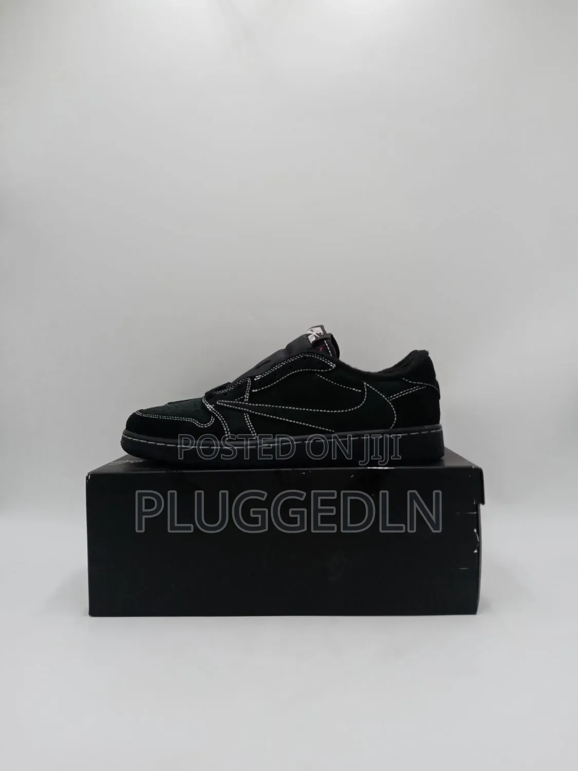Nike X Travis Scott J1 Low Black Phantom Sneakers Shoe