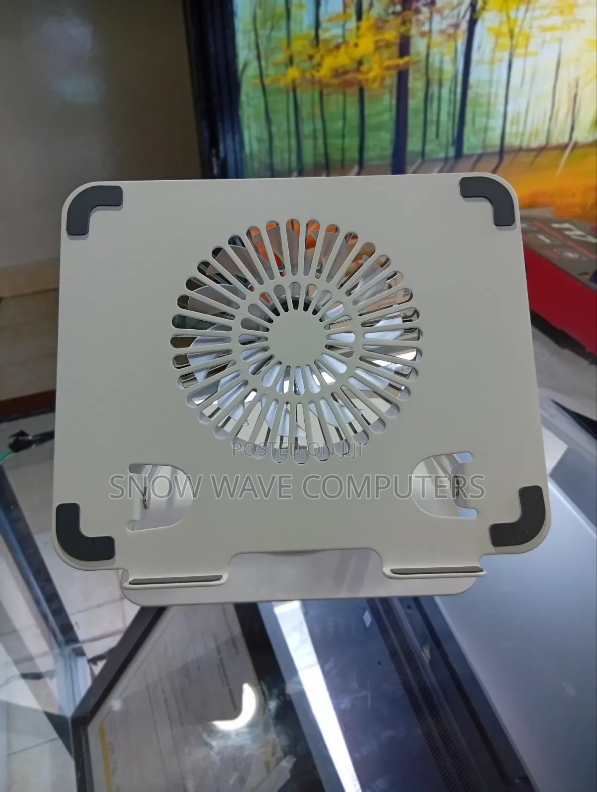 360° Rotating Laptop Stand With Detachable Cooling Fan