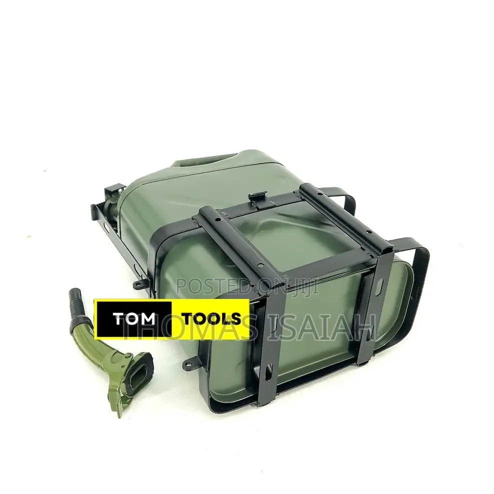 20l Metal Fuel Jerry Can With Spout Nozzle and Rack