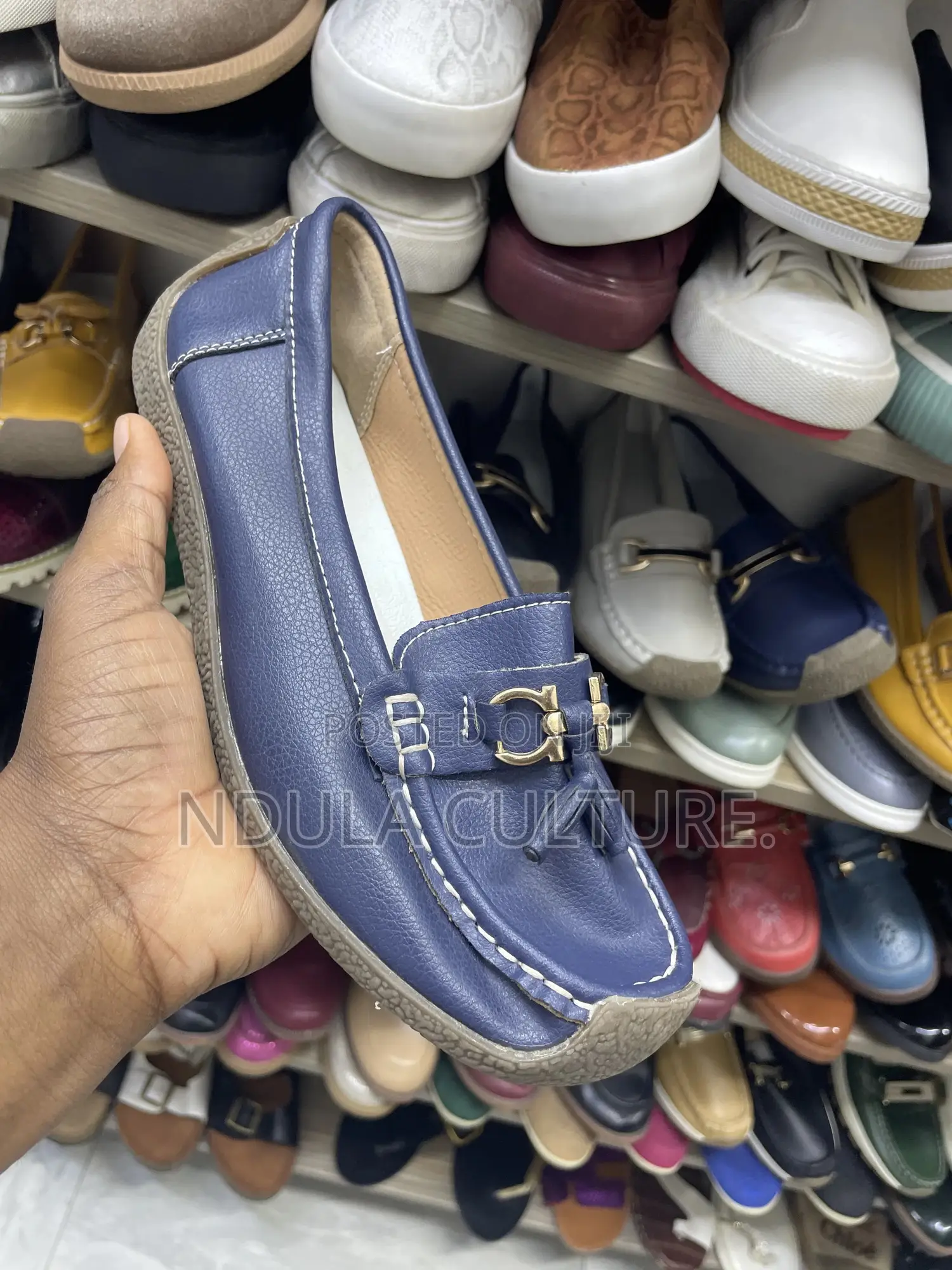 Ladies Fashion Leather Loafers