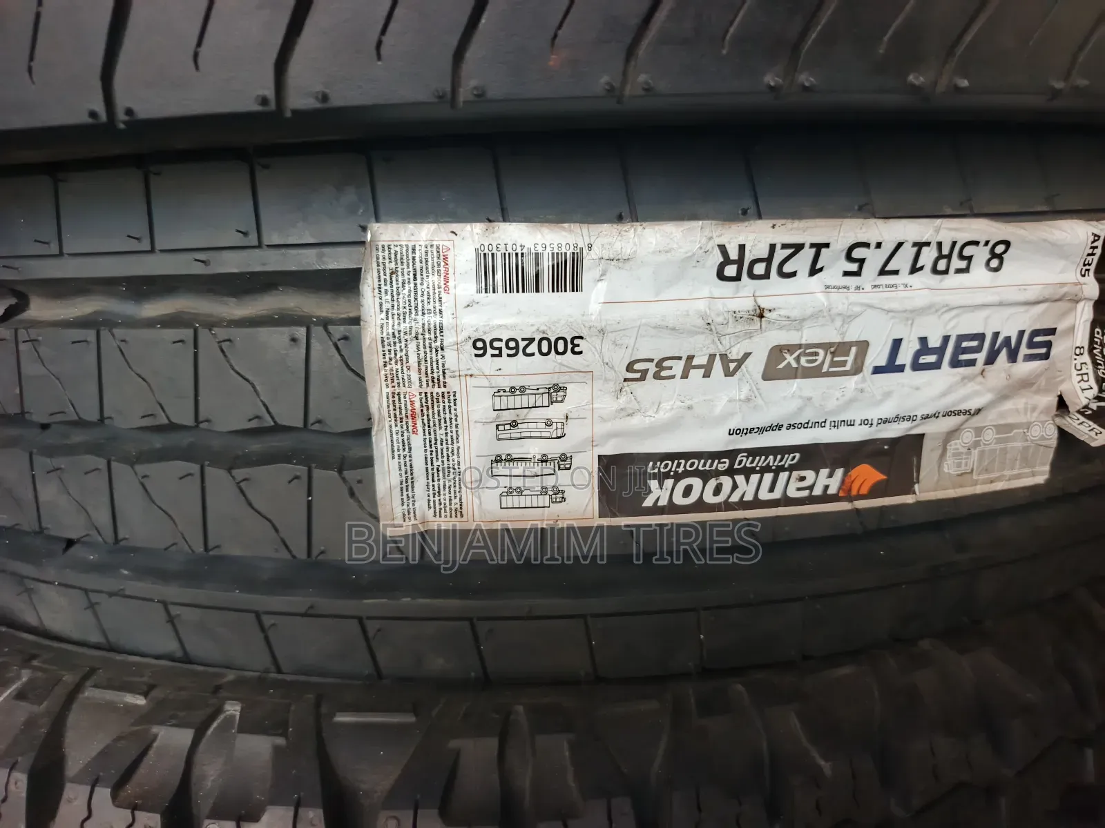 Hankook Tires Sizes 8.5r17.5 Tubeless.