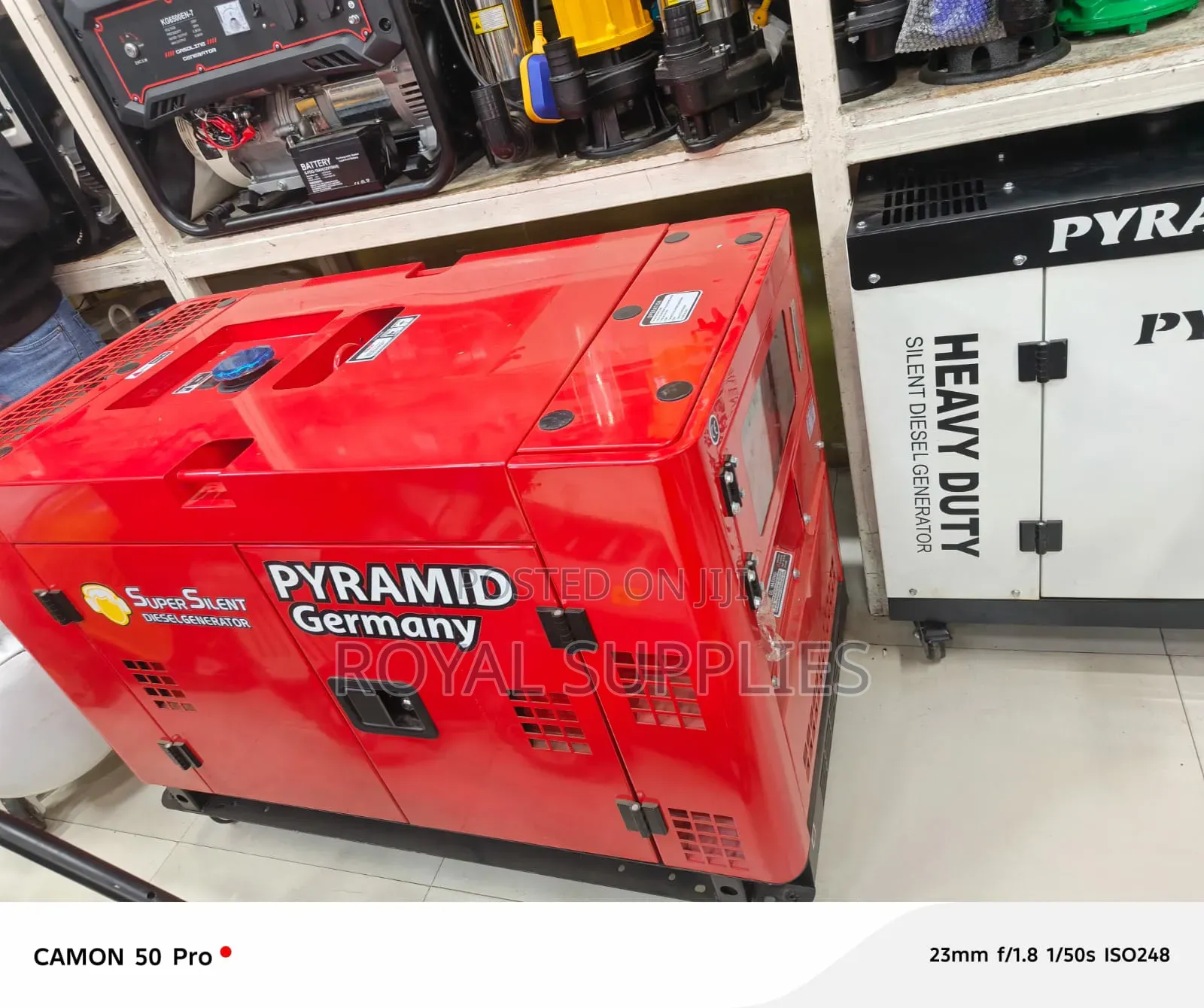 Pyramid 25kva Air Cooled Diesel Generator Dual Phase