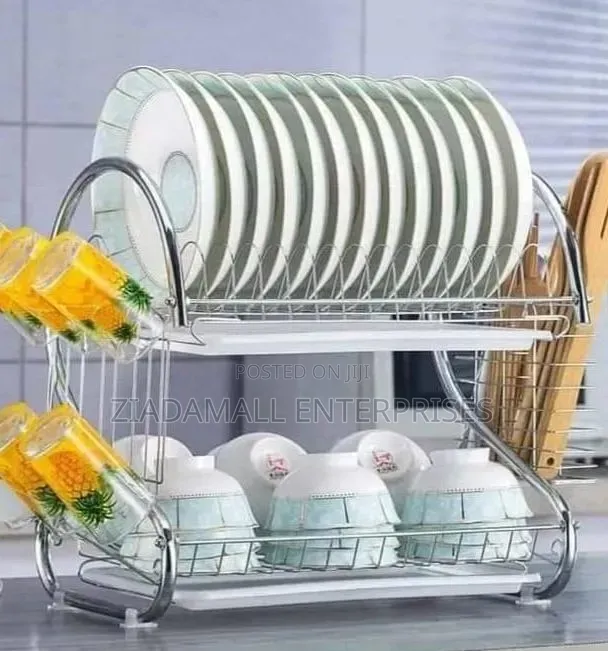 2 Tier Dish Rack Nunix 2 Tier Stainless Dish Rack