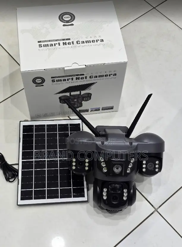 CCTV Camera Triple Lens 3 Lens Solar PTZ Wifi Security Camera Outdoor