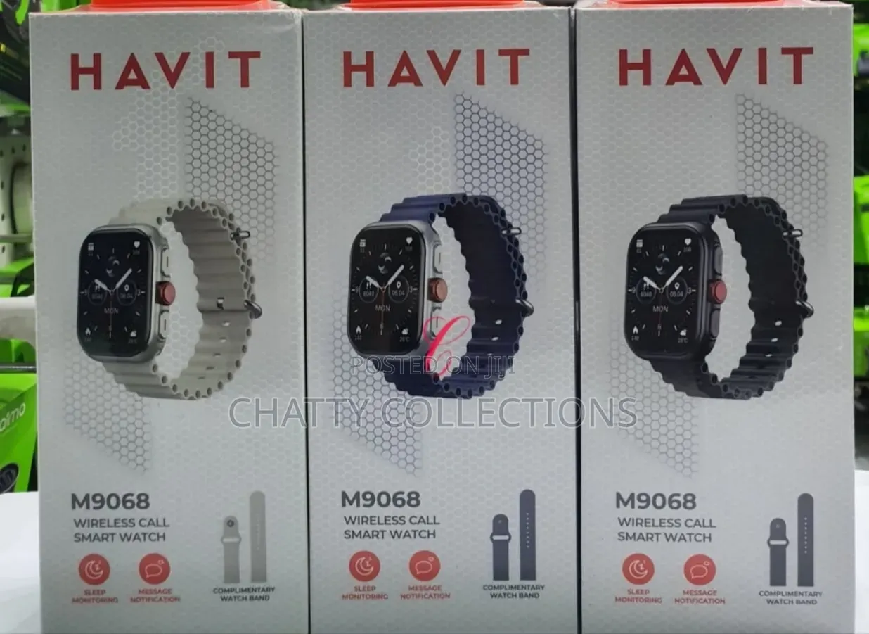 Havit M9068 Amoled Wireless Call Smart Watch With Extra Watch Straps