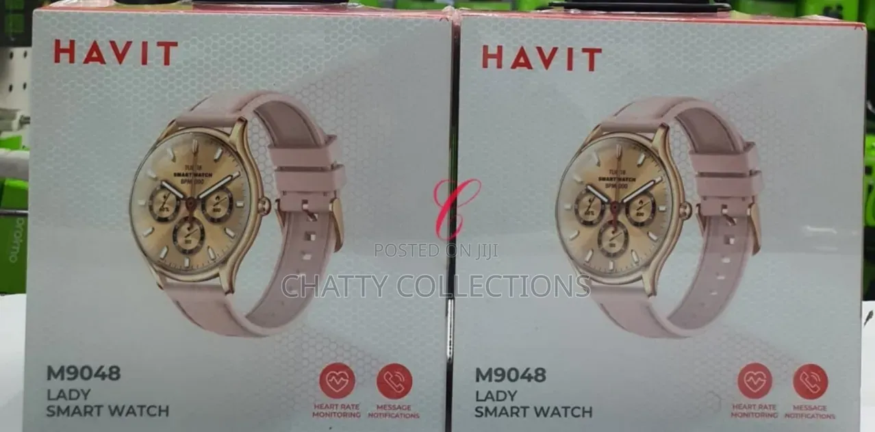 Havit M9048 1.43" Smoked Pink Lady Smart Watch N