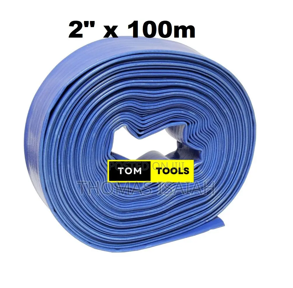 2 Inch X 100m Uncoupled Water PVC Delivery Hose Pipe
