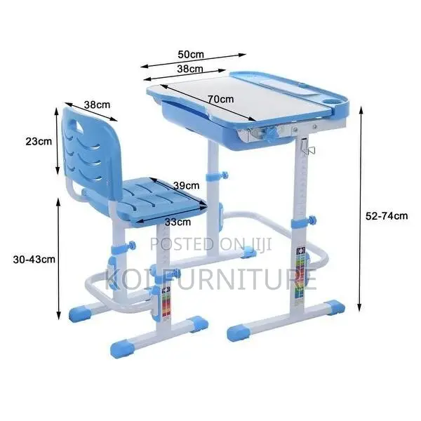 Home Tables; Comfortable Kids Growing Adjustable Desk Chair Set