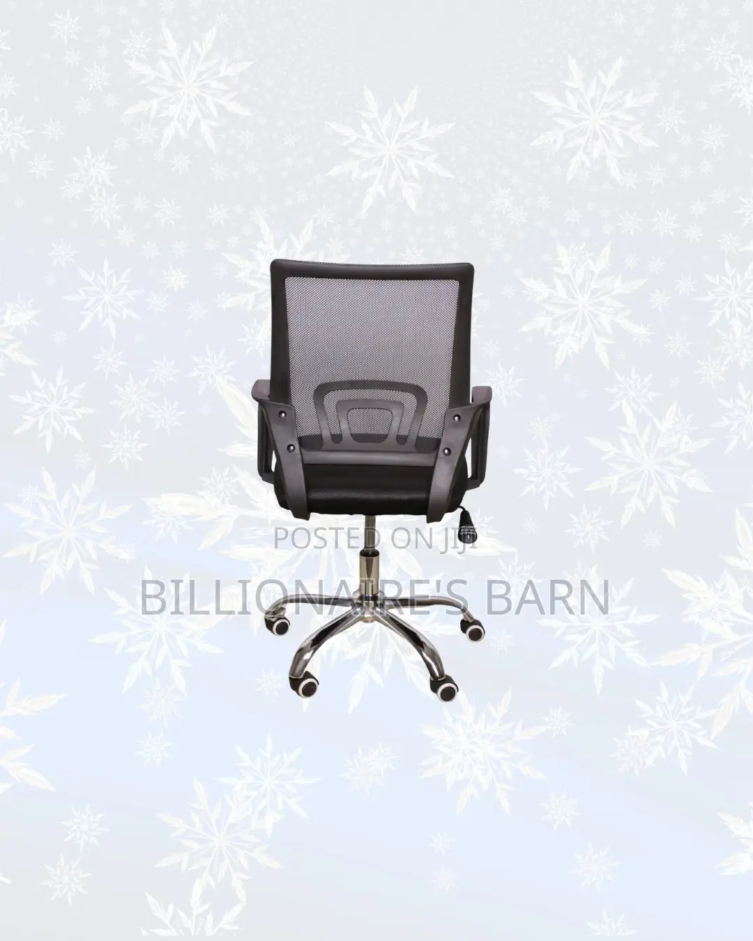 Stylish Mesh Office Chair Ergonomic Fabric Seat With Lumbar Support