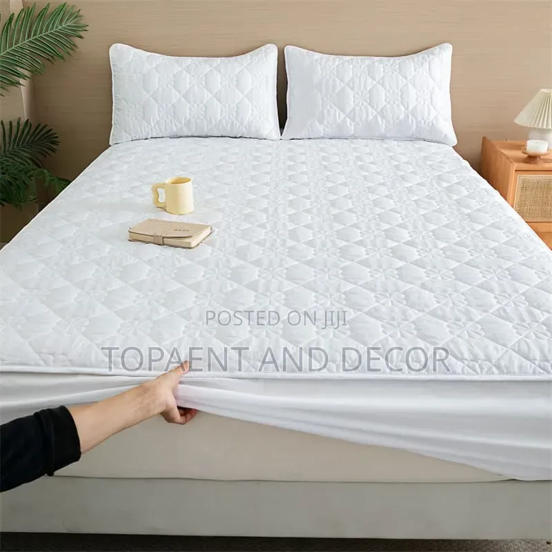 Milky White Waterproof Mattress Protector