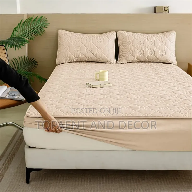 Beige in Colour Quality Waterproof Mattress Protector