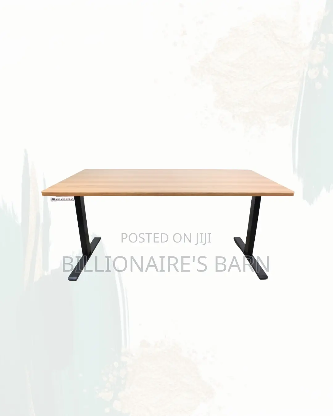 Comfortable Dual Motor Electric Standing Desk Dual Monitor Workspace