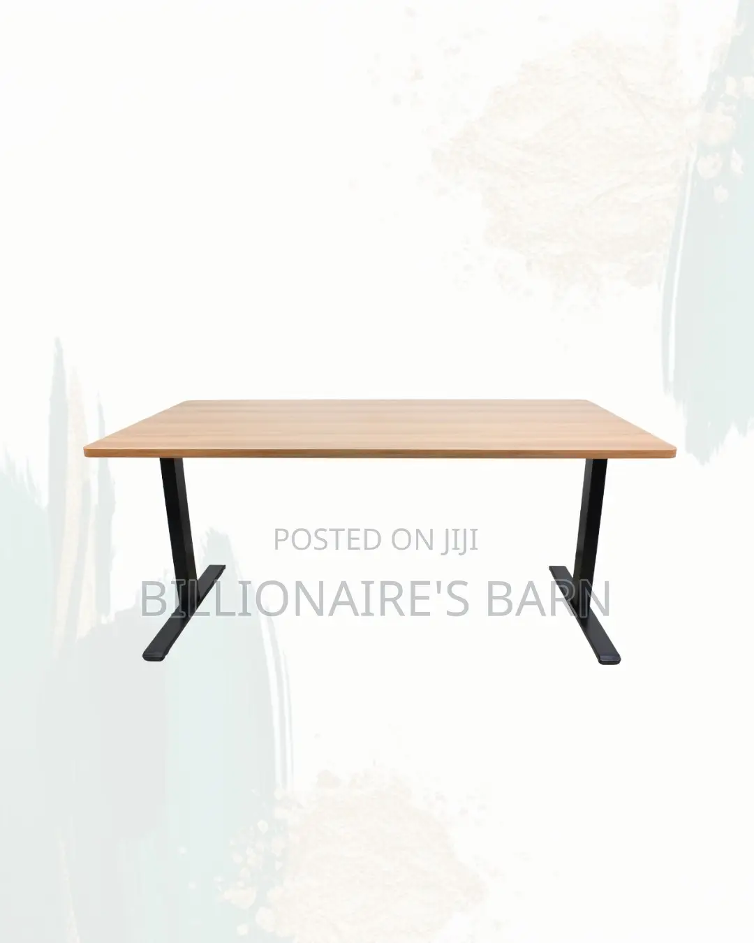 Comfortable Dual Motor Electric Standing Desk Dual Monitor Workspace