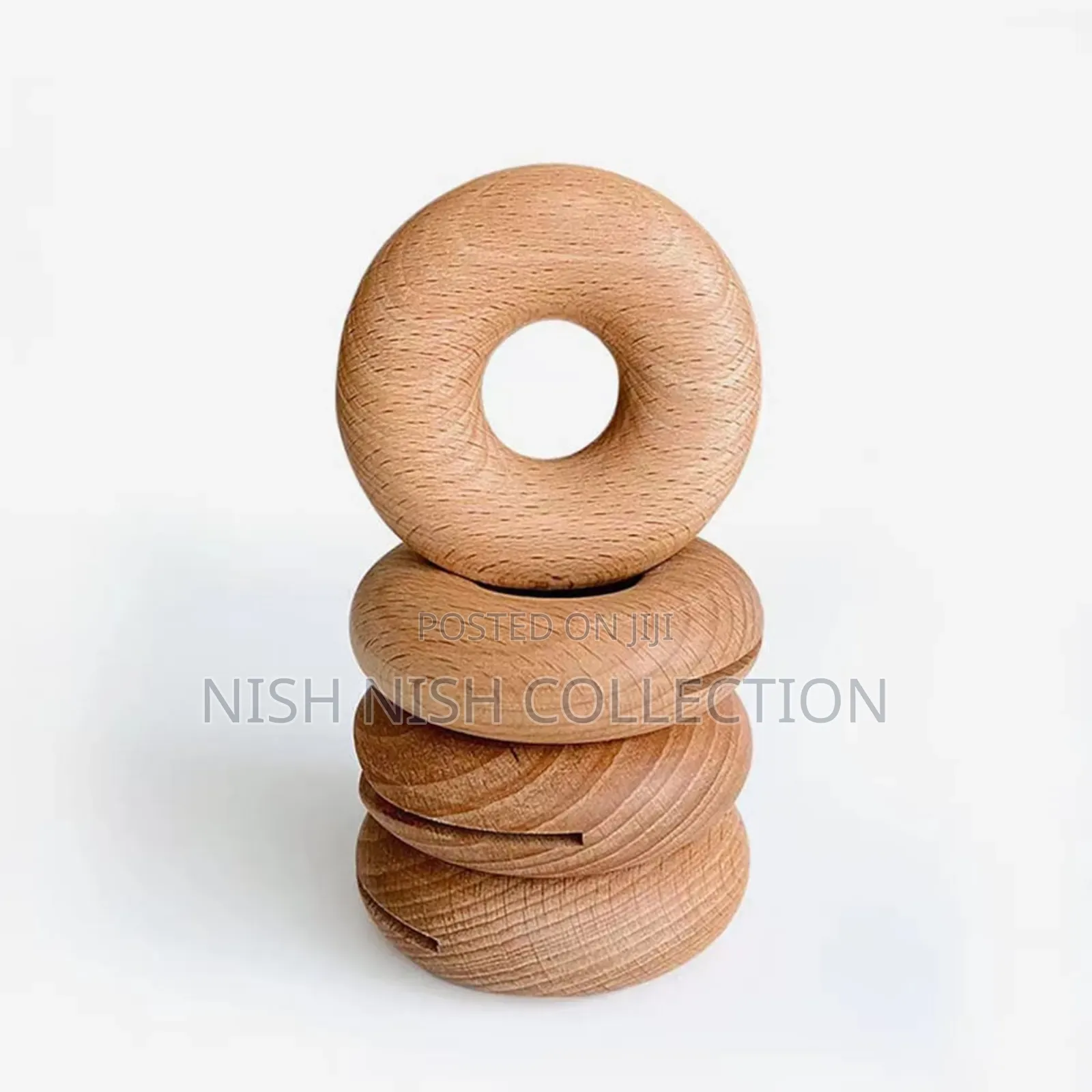2 Pieces Wooden Food Sealing Clip Donut Sets