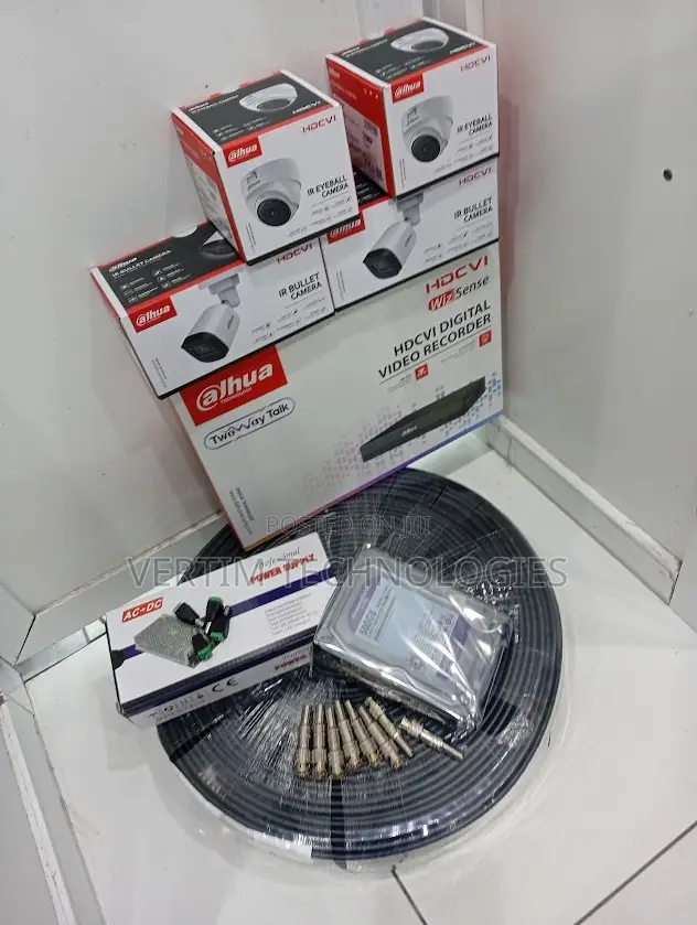 Dahua New 4 Channel Full Hd CCTV Camera Kit With 500gb HDD