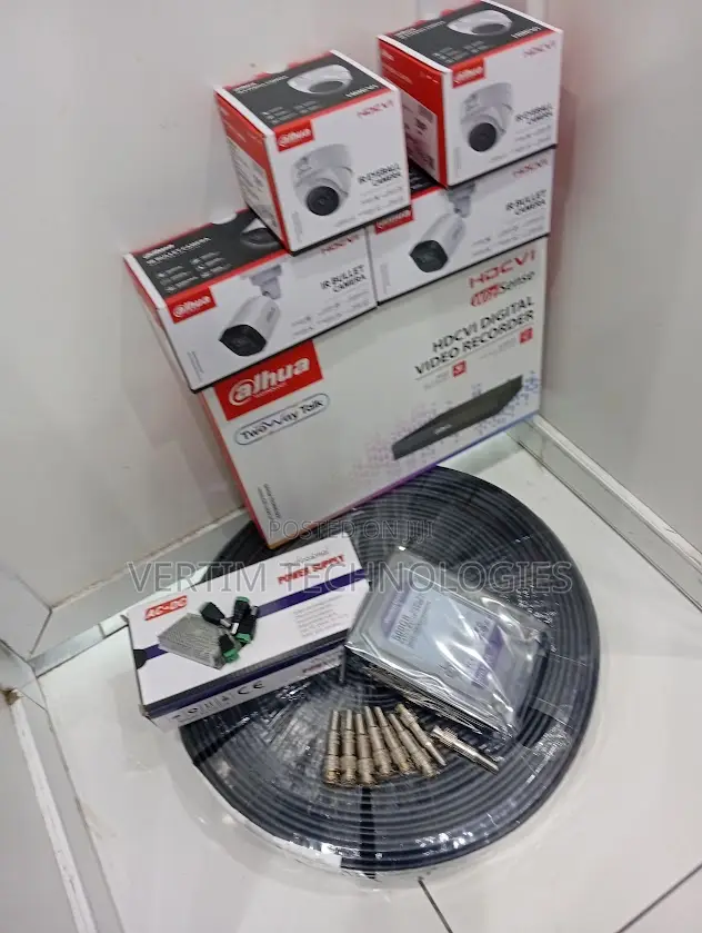 CCTV Security Cameras / Dahua 4 Channel Full Kit