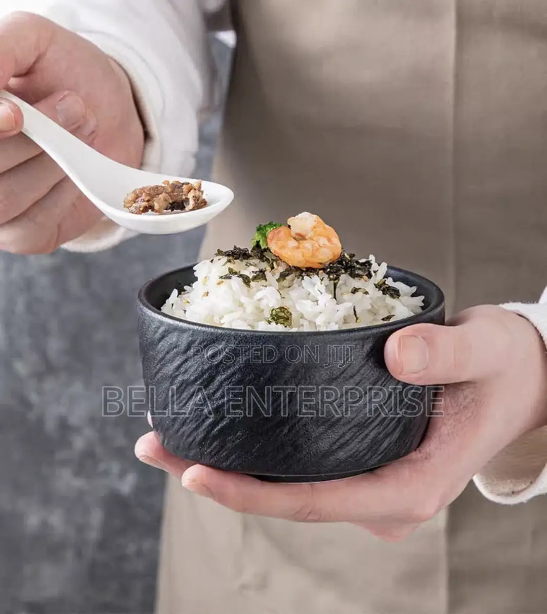 Rock Bowls With Modern Matte Black Finish6pcs at 1,500/-Each at 250/-