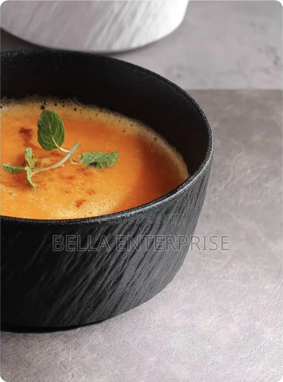 Rock Bowls With Modern Matte Black Finish6pcs at 1,500/-Each at 250/-