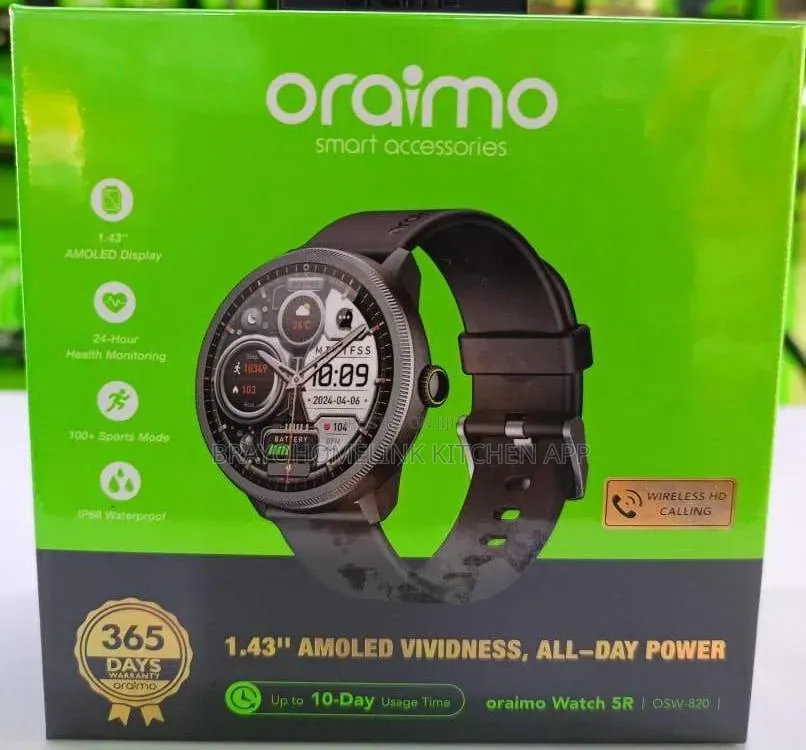 *Oraimo Watch 5r Osw-820 Amoled*